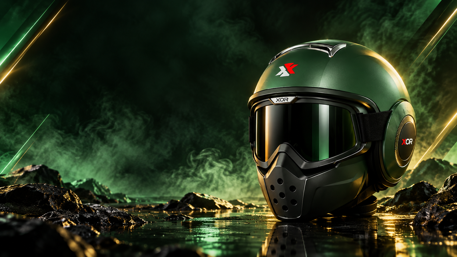 XOR Helmet Green